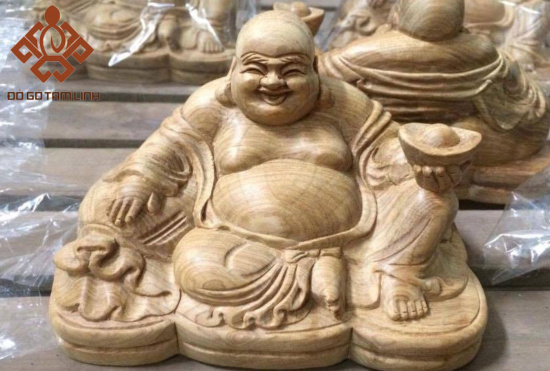 Tượng Phật Di Lặc bằng gỗ (Hàng Mộc)