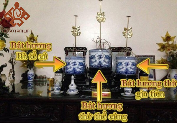 Cách đặt bát hương trên bàn thờ đúng phong thủy