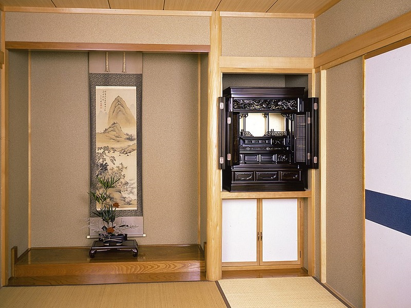 Phòng thờ Nhật nhỏ gọn, tạo nên nét đẹp truyền thống
